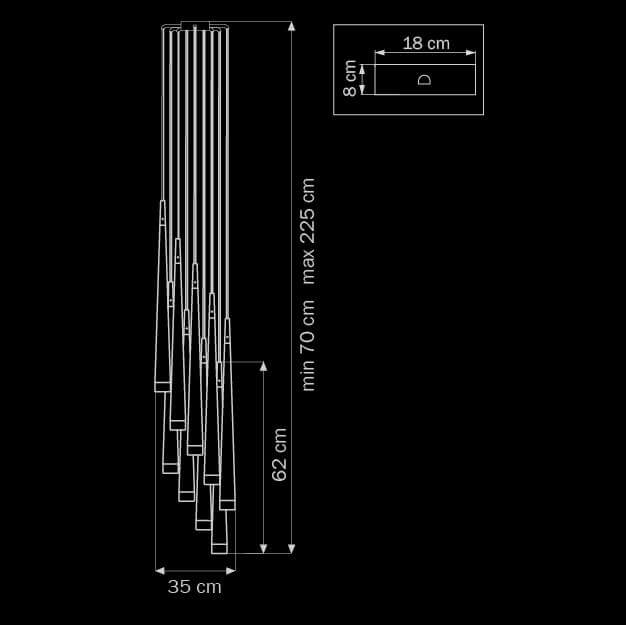 Подвесная люстра Lightstar Meta Duovo 807086 изображение 2 Подвесная люстра Lightstar Meta Duovo 807086 Фото № 2