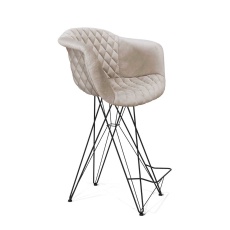 Барный стул Sheffilton SHT-ST31-С4/S66 лунный камень/черный муар 8826020001