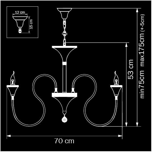 Подвесная люстра Osgona Serpente 703064 изображение 3 Подвесная люстра Osgona Serpente 703064 Фото № 3