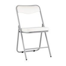 Складной стул Stool Group Джонни экокожа белый каркас металлик fb-jonny-eco-100