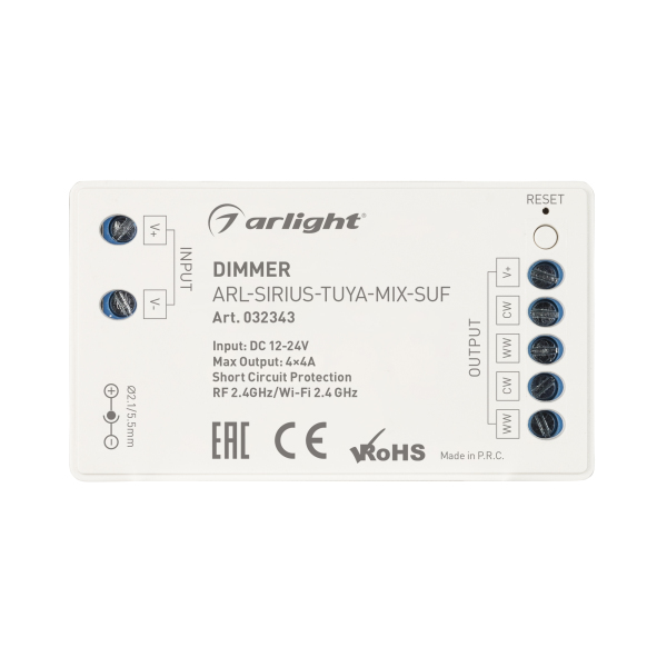 Диммер Arlight ARL-Sirius-Tuya-Mix-Suf 032343 изображение 2 Диммер Arlight ARL-Sirius-Tuya-Mix-Suf 032343 Фото № 2