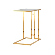Журнальный стол Stool Group Бостон 50*32 черное стекло/сталь золото УТ000001973