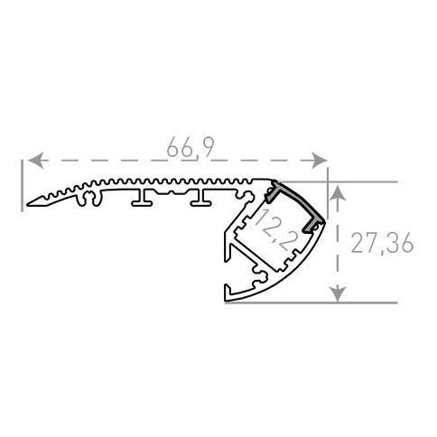 Профиль с экраном SWG ARC-2744Step 900087 изображение 2 Профиль с экраном SWG ARC-2744Step 900087 Фото № 2
