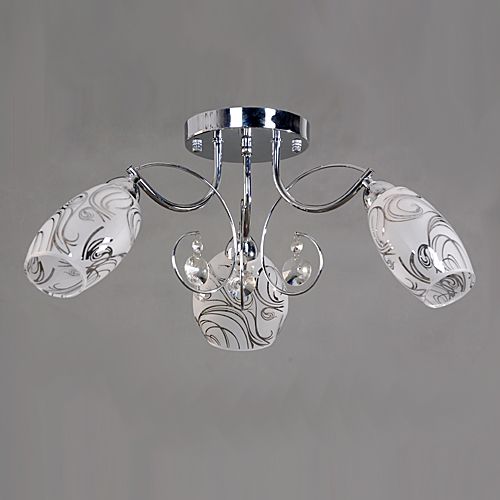 Потолочная люстра Elvan LU-36324/3-E14-Ch+Wh изображение 2 Потолочная люстра Elvan LU-36324/3-E14-Ch+Wh Фото № 2