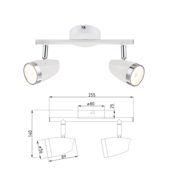 Спот Rivoli Kelly 6155-702 Б0054683 изображение 4 Спот Rivoli Kelly 6155-702 Б0054683 Фото № 4