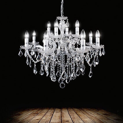 Подвесная люстра Ideal Lux Florian SP12 Cromo 035604 изображение 2 Подвесная люстра Ideal Lux Florian SP12 Cromo 035604 Фото № 2