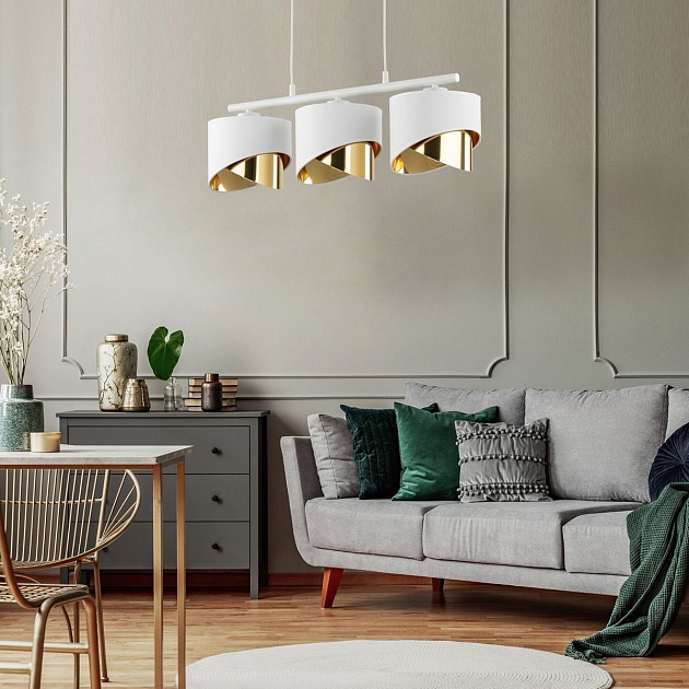Подвесная люстра TK Lighting 4821 Grant White Фото № 5