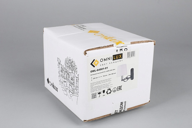 Бра Omnilux Reggello OML-64901-01 изображение 2 Бра Omnilux Reggello OML-64901-01 Фото № 2