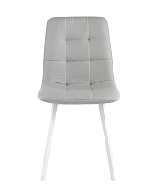 Кухонный стул Stool Group Chilly рогожка светло-серый (ножки белые) OS-2011 1009-34 wl 2