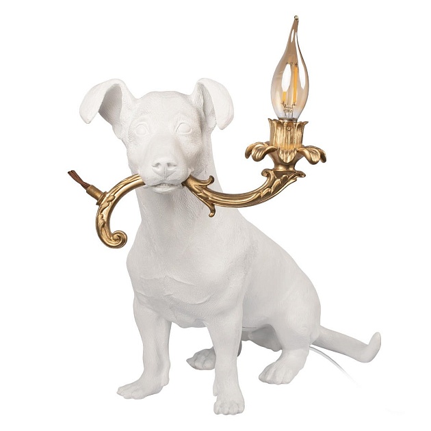 Настольная лампа Loft IT Dog 10312 White изображение Настольная лампа Loft IT Dog 10312 White Фото №
