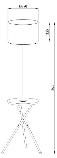 Торшер Arte Lamp Combo A2070PN-1BK Фото № 3