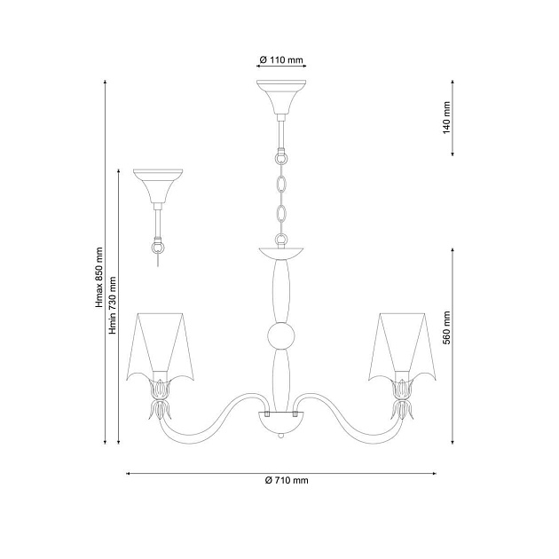 Подвесная люстра Lucia Tucci Siena 102.5 Фото № 2