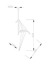 Подвесной светодиодный светильник Moderli Birds V3076-1CL 4