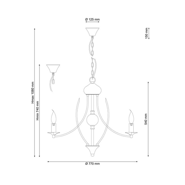 Подвесная люстра Lucia Tucci Milano 115.8 Фото № 2