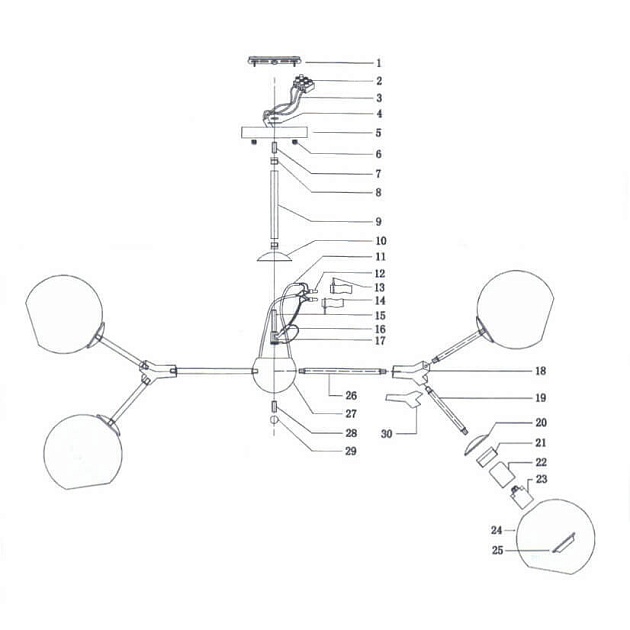 Потолочная люстра Lightstar Beta 785067 изображение 4 Потолочная люстра Lightstar Beta 785067 Фото № 4