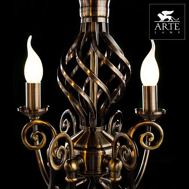 Подвесная люстра Arte Lamp Zanzibar A8392LM-6AB изображение 2 Подвесная люстра Arte Lamp Zanzibar A8392LM-6AB Фото № 2