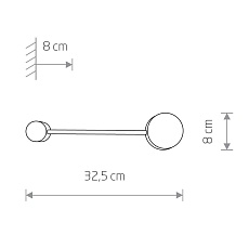 Настенный светильник Nowodvorski Orbit 7806 1