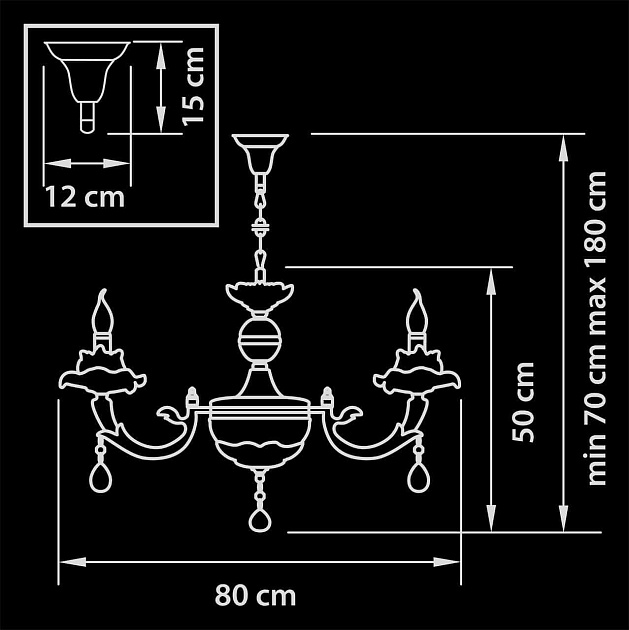 Подвесная люстра Osgona Fino 714084 изображение 2 Подвесная люстра Osgona Fino 714084 Фото № 2