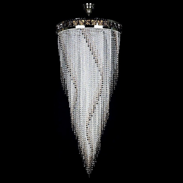 Каскадная люстра Artglass Flame 700x1600 CE изображение Каскадная люстра Artglass Flame 700x1600 CE Фото №