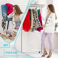 Гардеробная вешалка на колесах Мебелик М 9 002132 4