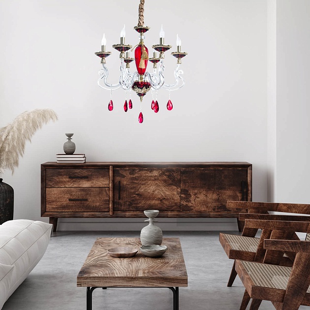 Подвесная люстра Divinare Simona 5125/10 LM-6 Фото № 8