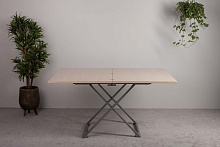 Стол-трансформер Levmar Compact D31/S59 выбеленный дуб/ опоры серебро 7125110702 1