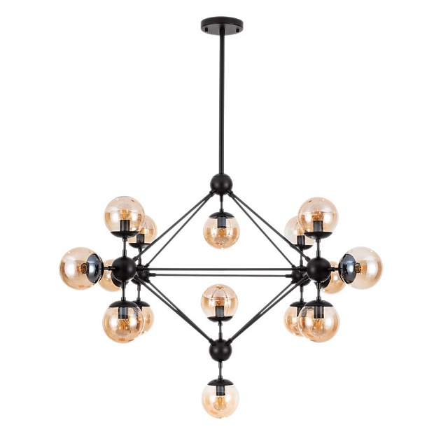 Подвесная люстра Arte Lamp Bolla A1664SP-15BK изображение Подвесная люстра Arte Lamp Bolla A1664SP-15BK Фото №