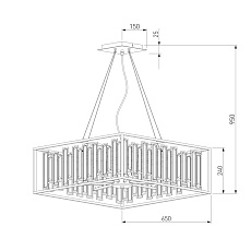 Подвесная люстра Bogates Cella 377/9 Strotskis 1