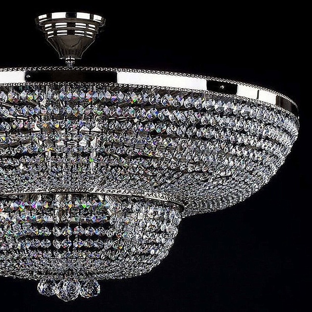 Потолочная люстра Artglass Gerta Dia 800 Nickel CE Фото № 4