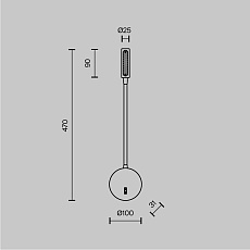 Бра Maytoni Stem C035WL-L3B3K 1