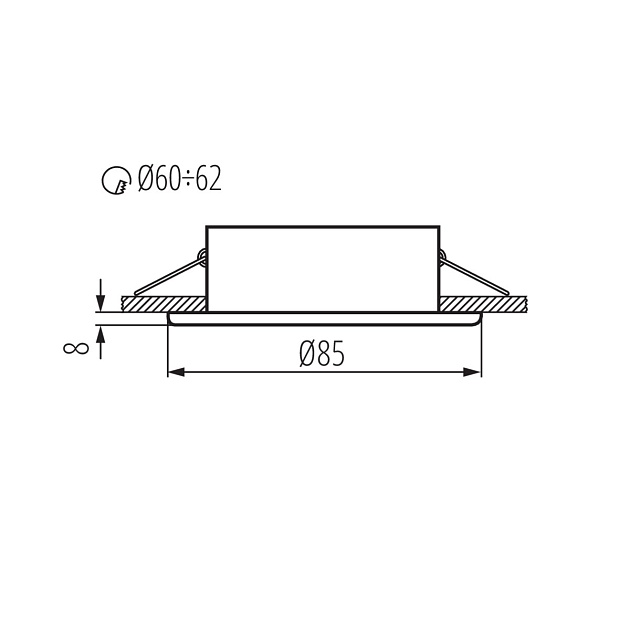 Точечный светильник Kanlux MARIN CT-S80-B 32501 Фото № 4