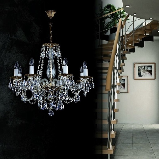 Подвесная люстра Artglass Demeter VIII. Polished CE Фото № 4