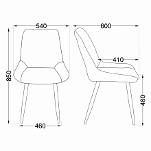 Кухонный стул AksHome Darren кирпичный, велюр 76480 1