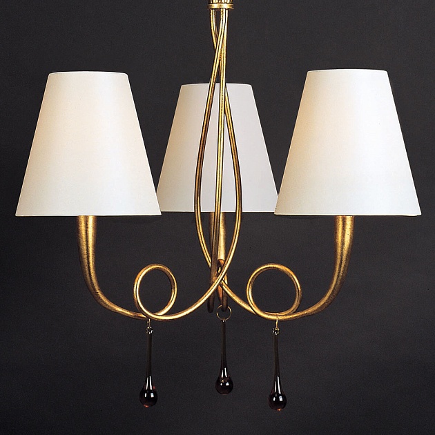 Подвесная люстра Mantra Paola Painted Gold 3542 изображение 3 Подвесная люстра Mantra Paola Painted Gold 3542 Фото № 3