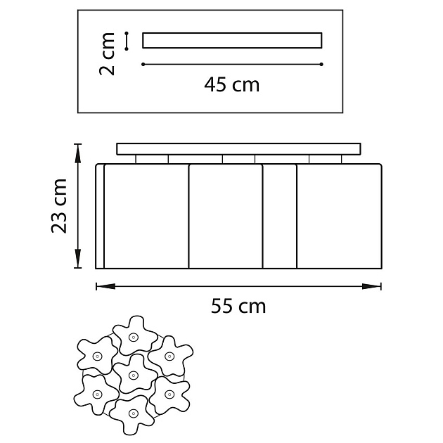 Потолочная люстра Lightstar Nubi 802077 Фото № 3