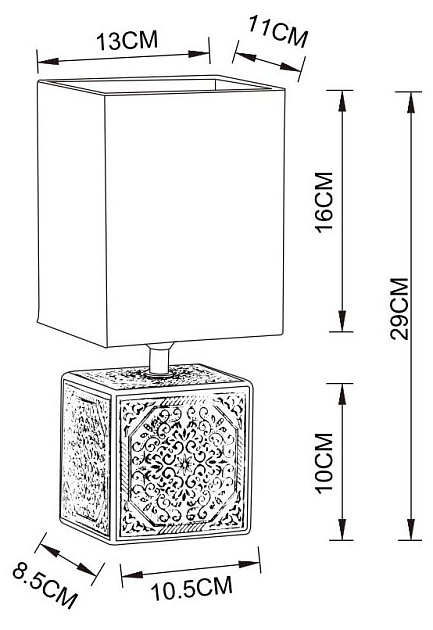 Настольная лампа Arte Lamp Fiori A4429LT-1BA изображение 2 Настольная лампа Arte Lamp Fiori A4429LT-1BA Фото № 2