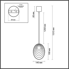 Подвесной светильник Odeon Light MUSSELS 5039/1 2
