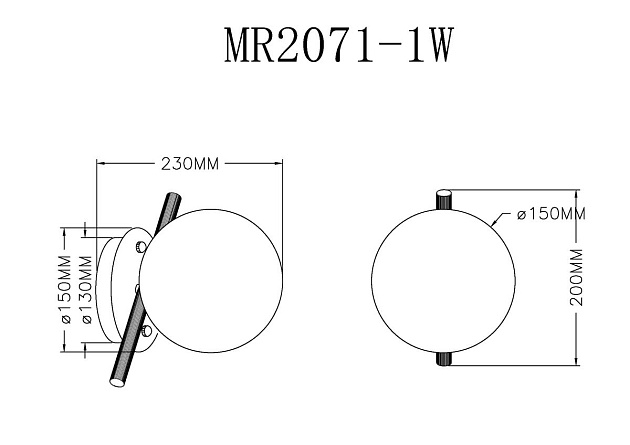 Бра MyFar Francis MR2071-1W изображение 2 Бра MyFar Francis MR2071-1W Фото № 2