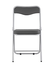 Складной стул Stool Group Джонни экокожа серый каркас металлик fb-jonny-eco-17met 2