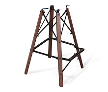 Барный стул Sheffilton SHT-ST29/S80 красный ral3020/темный орех/черный муар 1586973502 1