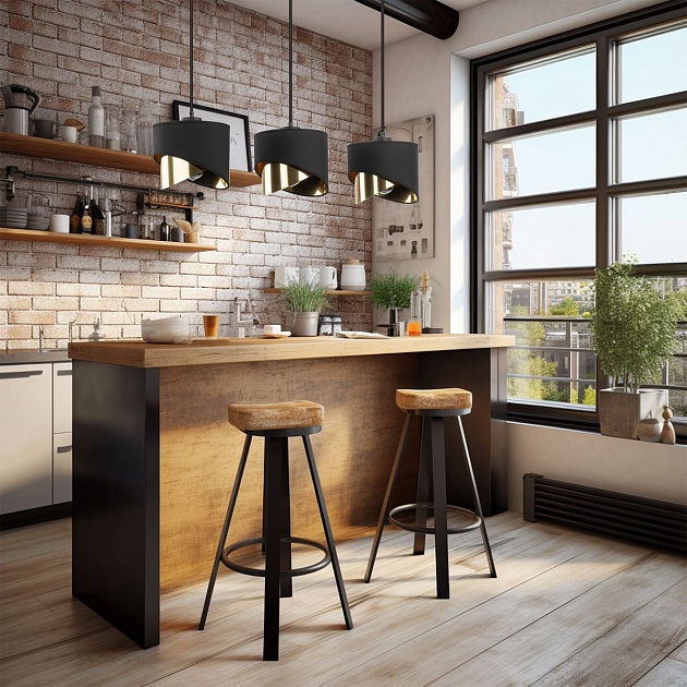 Подвесная люстра TK Lighting 4877 Grant Black Фото № 2