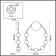 Бра Odeon Light Crystal 5007/25WL 5