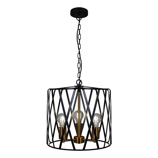 Подвесная люстра Illumico IL1023-3PB-05 BK GD Фото № 
