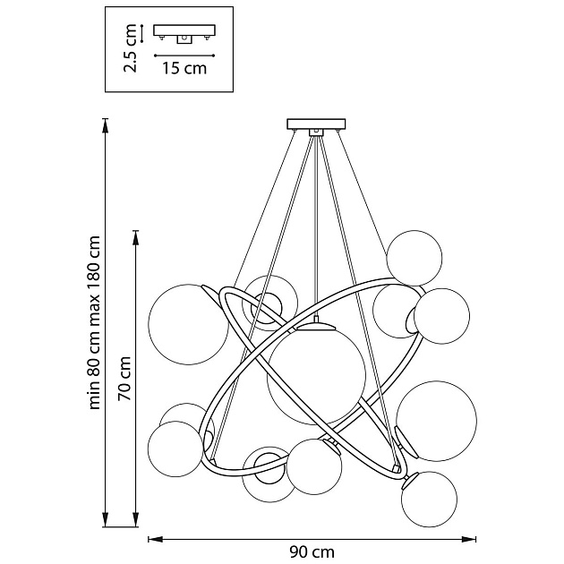 Подвесная люстра Lightstar Croco 815410 изображение 2 Подвесная люстра Lightstar Croco 815410 Фото № 2