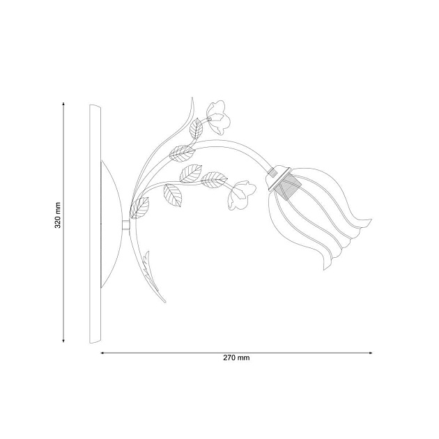 Бра Lucia Tucci Fiori Di Rose W106.1 изображение 2 Бра Lucia Tucci Fiori Di Rose W106.1 Фото № 2