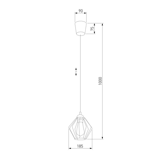 Подвесной светильник TK Lighting 1642 Galaxy 1 изображение 2 Подвесной светильник TK Lighting 1642 Galaxy 1 Фото № 2