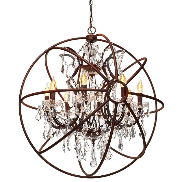 Подвесная люстра Loft IT Foucaults Orb Crystal Loft1897/8 Фото № 3