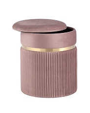 Пуф Stool Group Миранда с ящиком велюр розовый 19B352VA-8167-30 1