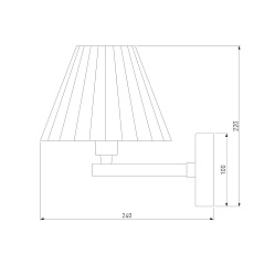 Бра Eurosvet Peony 60136/1 хром/серый 2
