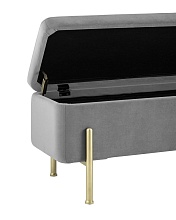 Банкетка Stool Group Болейн с ящиком велюр серый 20A544VF-MOMO-38 2